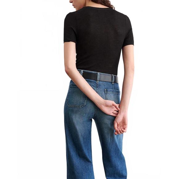 NEW NILI LOTAN araceli sweater in black - Picture 2 of 4